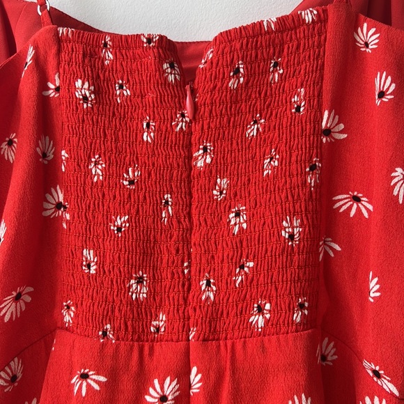 Aritzia Red Floral Mini Dress - Picture 11 of 14